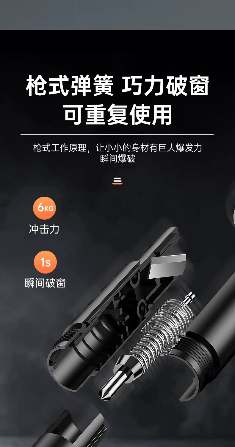 Car safety hammer window breaker, vehicle-mounted window breaker, life-saving hammer, car window safety hammer, emergency escape tool, new model