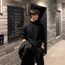 半高领打底针织衫毛衣男装秋冬季新款配大衣西装内搭长袖t恤上衣