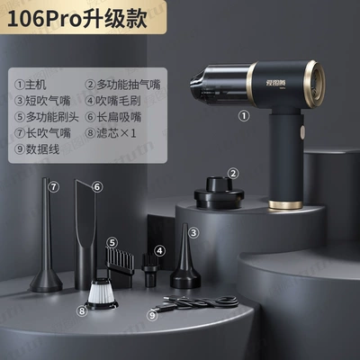 itutn Aituteng Car Vacuum Cleaner - Wireless Charging Mini Handheld Vacuum for Car, with Suction, Blowing, Pumping, and Charging Functions, High Suction Power (Tozsoranlar) - 50000-rpm-upgraded-version-filter1