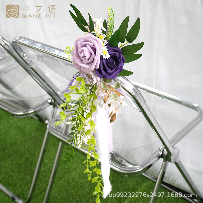 YZ008 cinta púrpura: blanco lechoso + púrpura claro