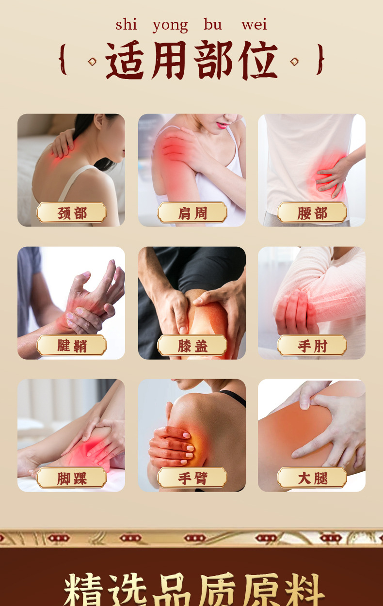Wanxiang Tougu Gao Herbal Massage Cream for Neck Back and Joint Care 30g Box specifications
