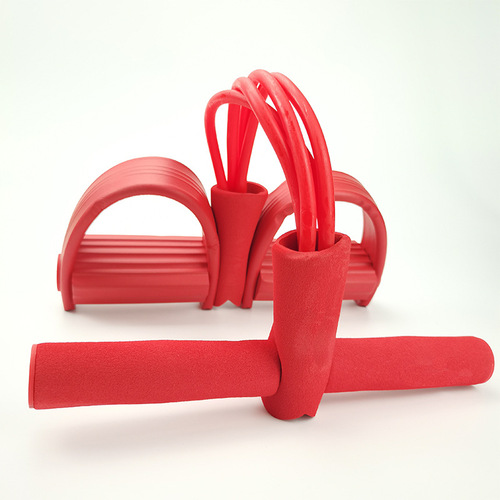 Sit-up assistive device, home use for girls to lose weight and slim belly, tension rope, four-prong foot pedal tensioner wholesale