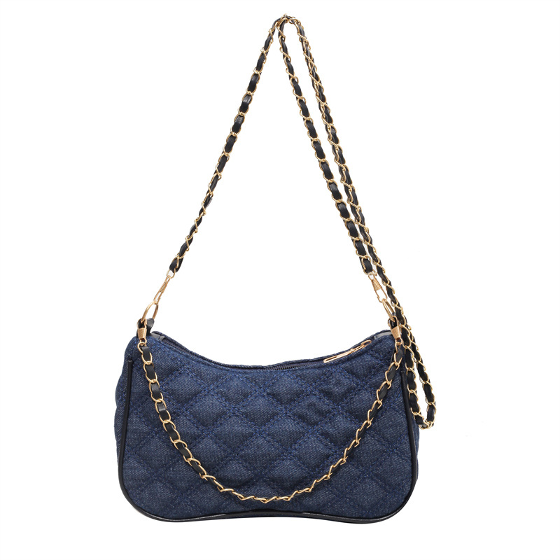 Bolsa popular de este año para mujeres 2024 primavera y otoño nuevo bolso de moda simple bolso de hombro casual moda axila bolsa