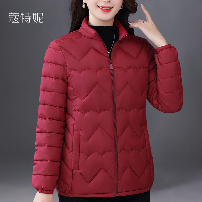 妈妈冬装羽绒棉服外套中老年女装大码棉袄40岁50显瘦棉衣2025新款