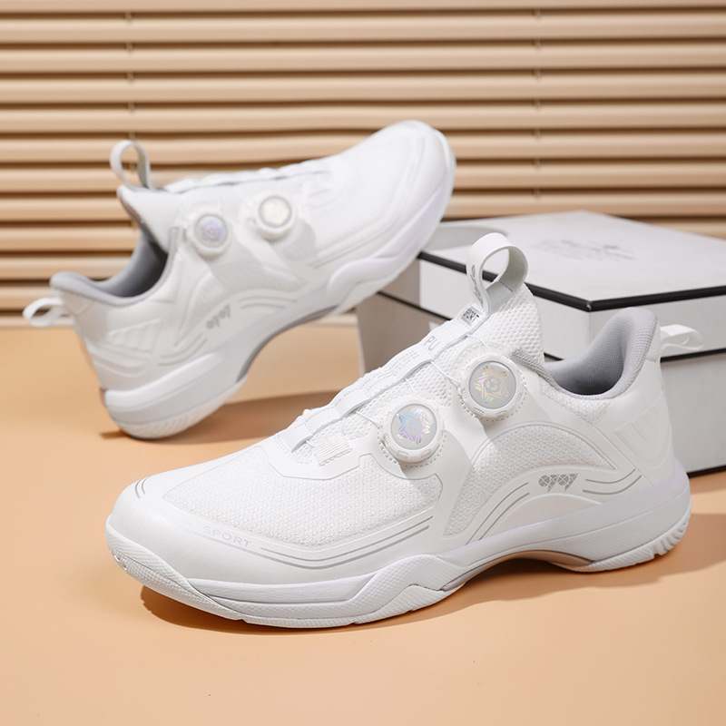 Nuevos zapatos de tenis de mesa botón rotativo zapatos de bádminton zapatos de entrenamiento de tenis para hombres y mujeres