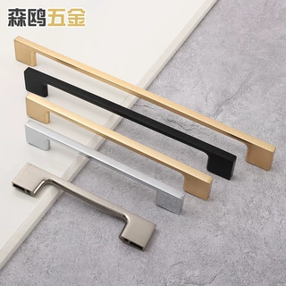 直供现代简约锌合金门把手北欧轻奢鞋柜衣柜橱柜加长柜门拉手厂家