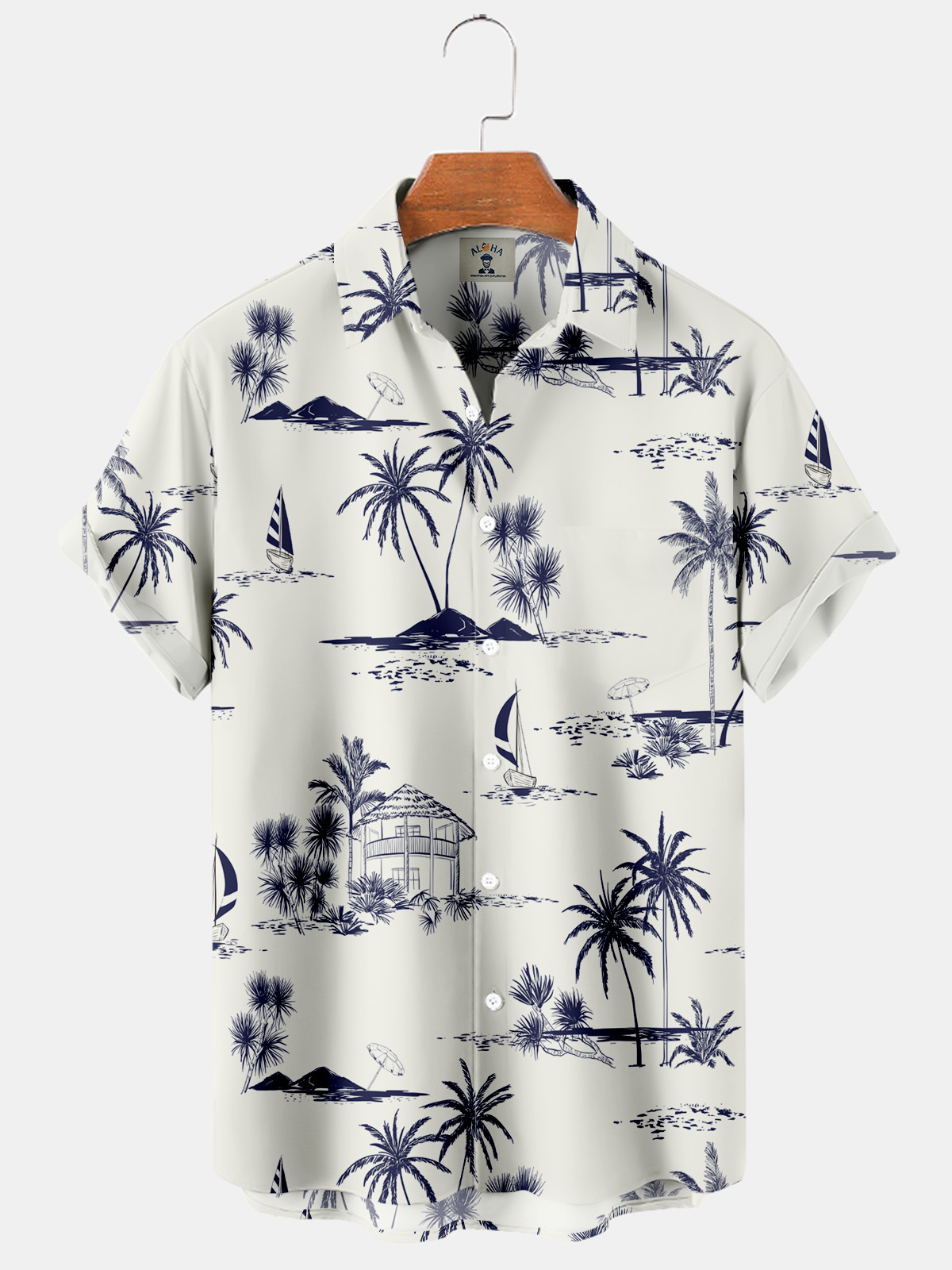 Estación independiente Camisa de manga corta transfronteriza para hombres Camisa impresa digital 3D de rebote de cuatro lados Patrón de diseño de fábrica de origen