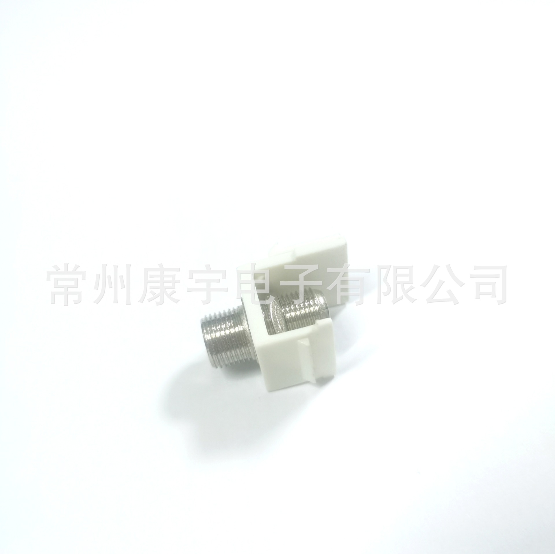 美标面板模块 Keystone镀镍 面板接头，F母对母接头  螺纹连接头