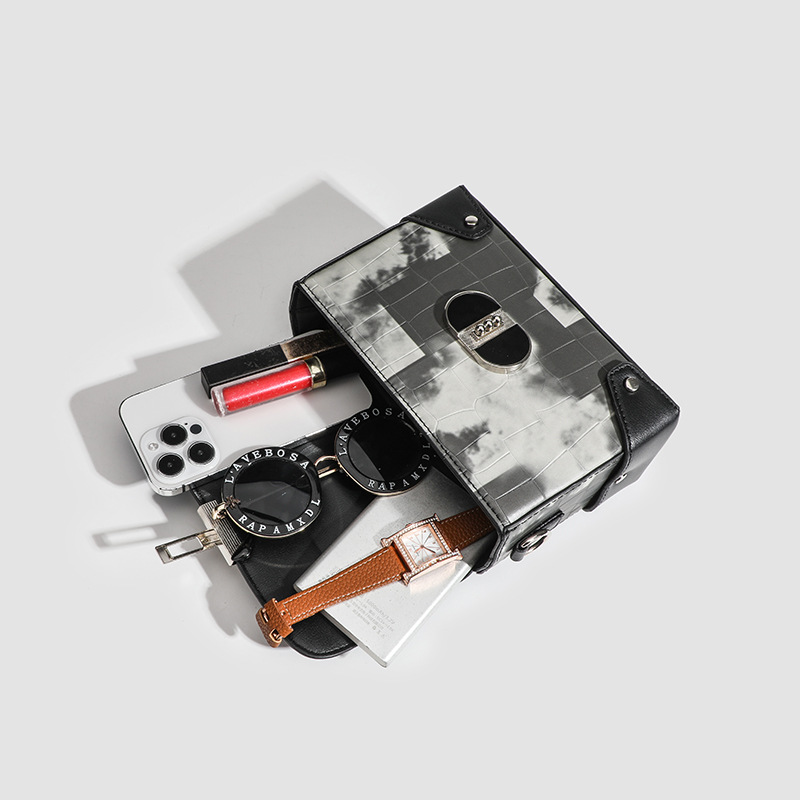 Schoudertas, nieuw hoogwaardig krokodillenpatroon, kleine vierkante tas, veelzijdig nicheontwerp, eenvoudige handzame koerierstas_voghion.com