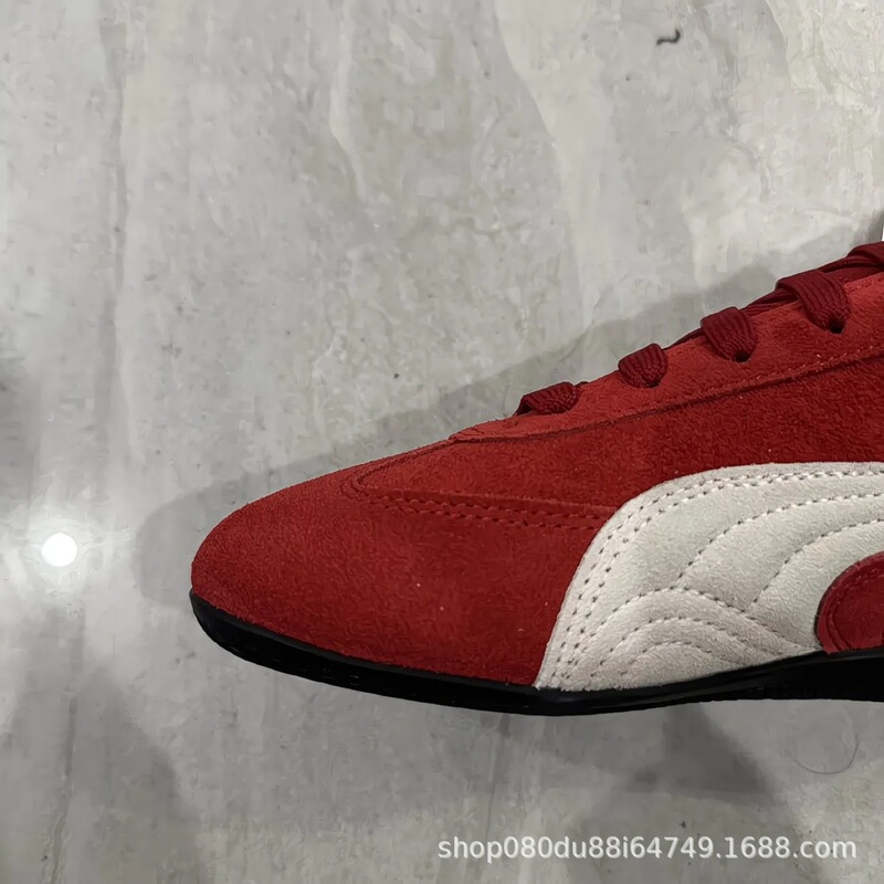 Erbear's Shoes Pm Racing Shoes Suede T-Toe Shoes with Logo, Thin-Soled Couple's Versatile Casual Shoes
