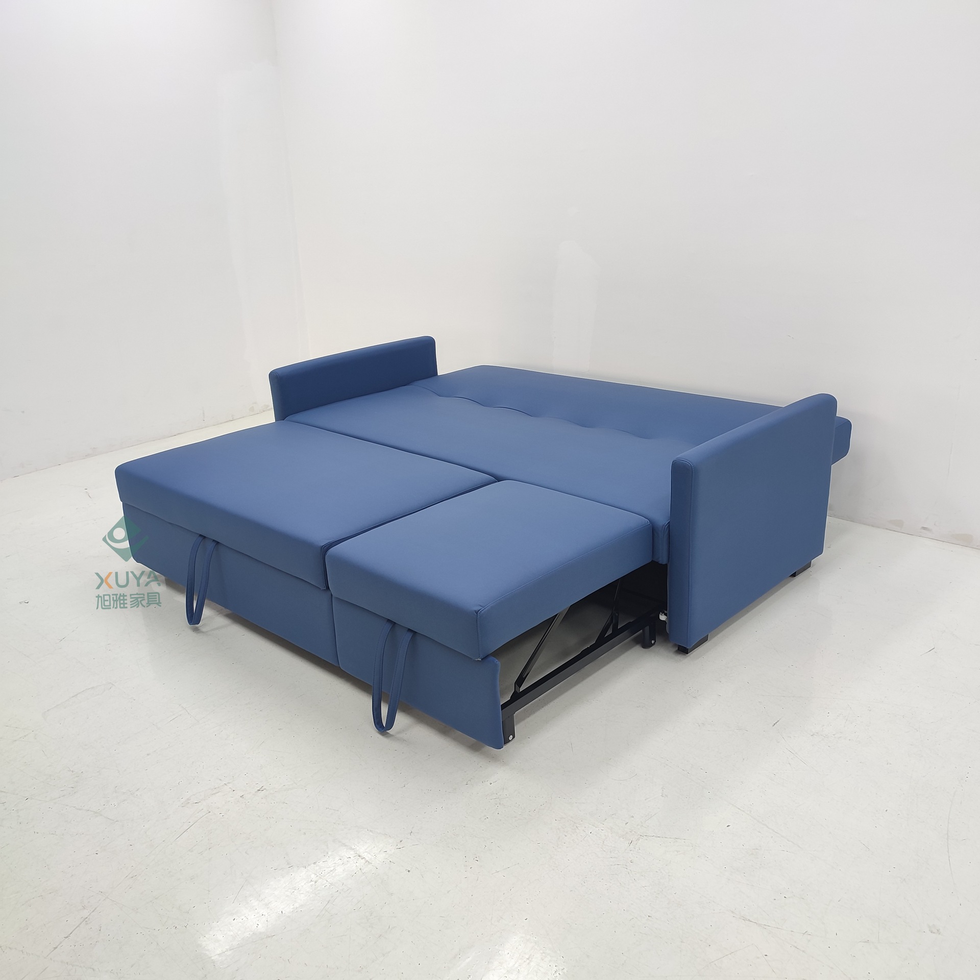 Sofá cama de tela de garra de gato, sofá cama de seda de seda de tecnología de pequeña casa, anti-gato, sala de estar, apartamento plegable peinado