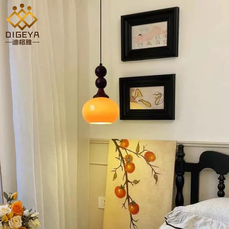 Antique Style Bedroom Bedside Lifting Chandelier Vintage French Cream Style Small Chandelier New Style High-grade Hallway Chandelier