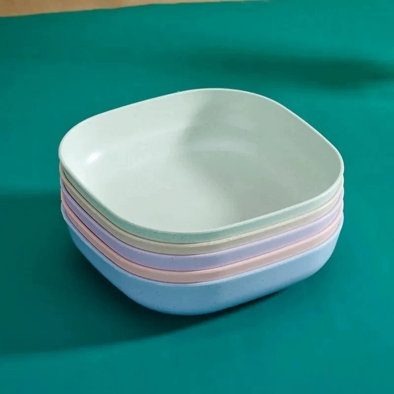 Японская костяная тарелка для дома, пластиковая маленькая тарелка для подачи еды, квадратная костяная тарелка, разделенная тарелка, обеденная тарелка, посуда в скандинавском стиле