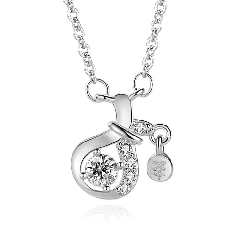 S925 plata esterlina collar de las mujeres retro ins estilo creativo sentido diseño Jinbao clavícula cadena al por mayor