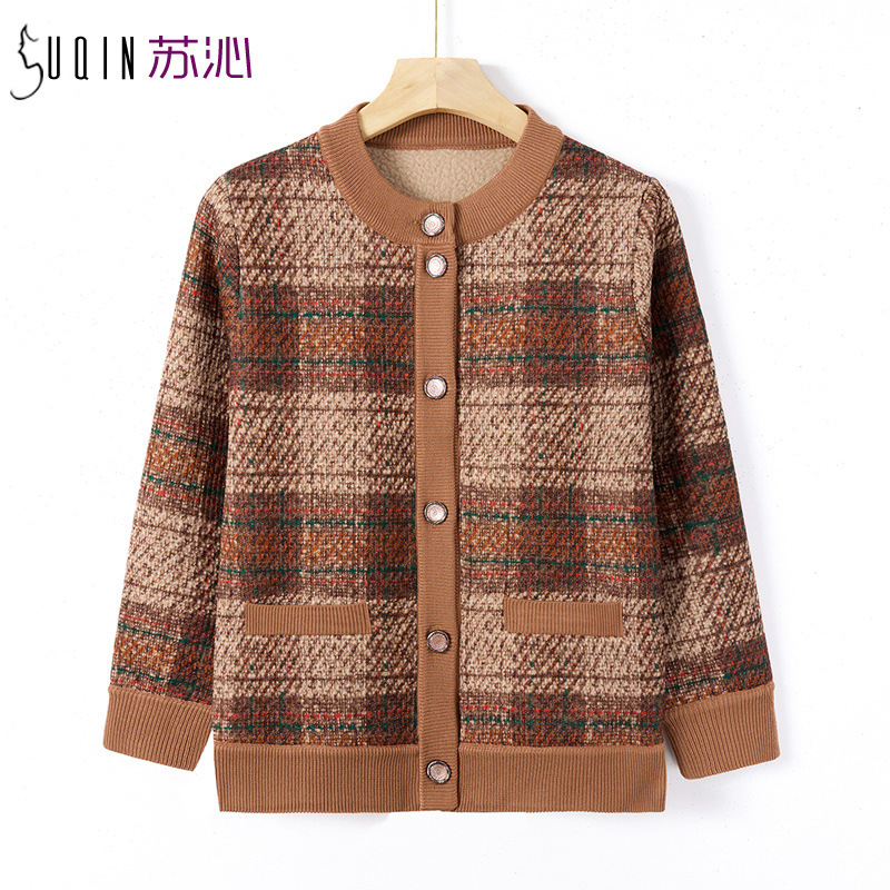 E5868 1190K ÁO LEN NỮ TAIRYA DÁNG DỘNG MÙA XUÂN THU ĐÔNG TRUNG NIÊN DÀY ẤM THỜI TRANG NỮ G04 SẢN PHẨM MỚI