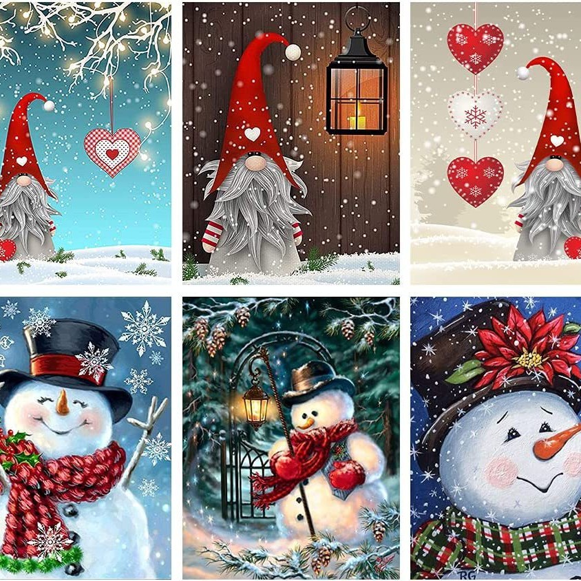 Juego de 6 piezas de pintura de diamante 5d pintura de mampostería diamante cuadrado completo diamond painting Amazon estilo caliente TEMU