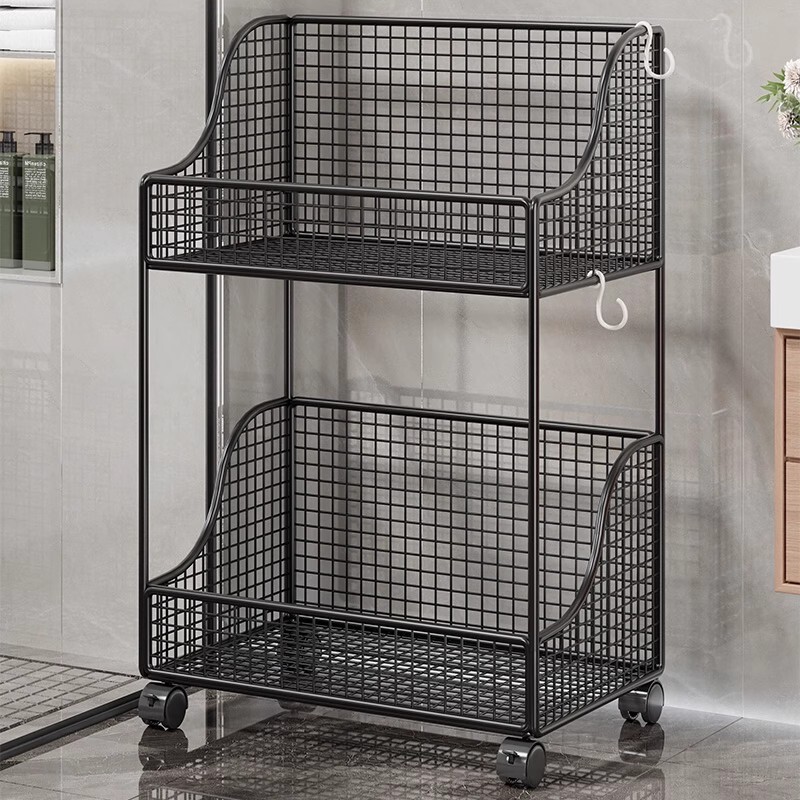 Bathroom Storage Rack, Bathroom, Toilet, Balcony, Washing Machine Side Storage Cabinet, Multi-Layer Mobile Laundry Detergent Storage Rack