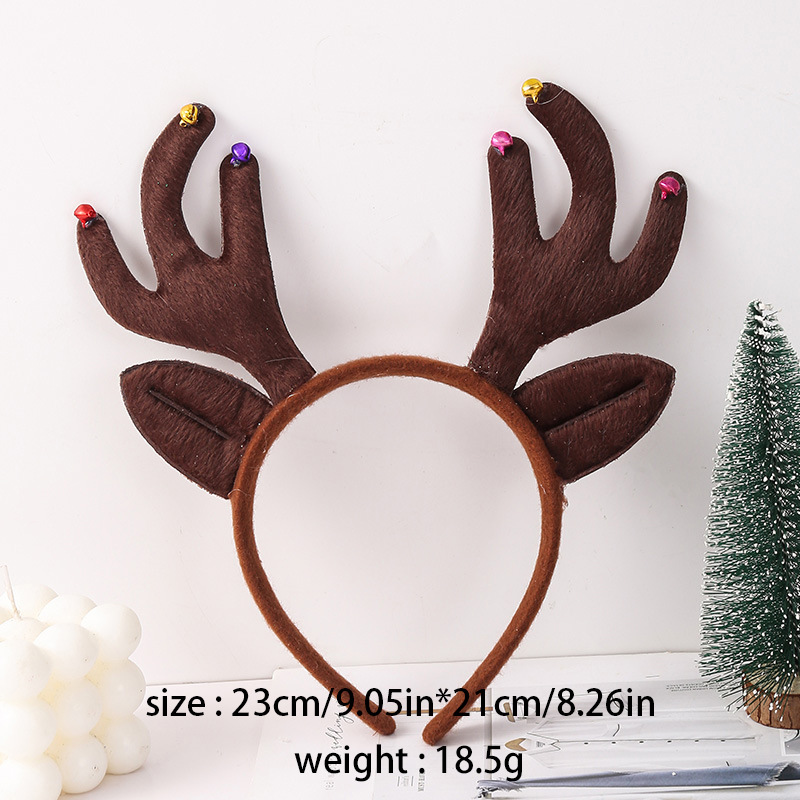 Kerstversiering Hoofdband Kerst eland gewei Sneeuw Hoofd gesp Verkleed Kerstmis volwassen kinderen hoofdband hoofddeksel_voghion.com