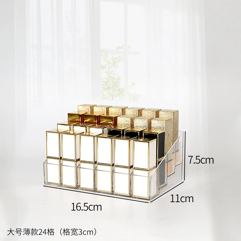 Lipstick, table storage box, transparent cosmetics, acrylic lip gloss