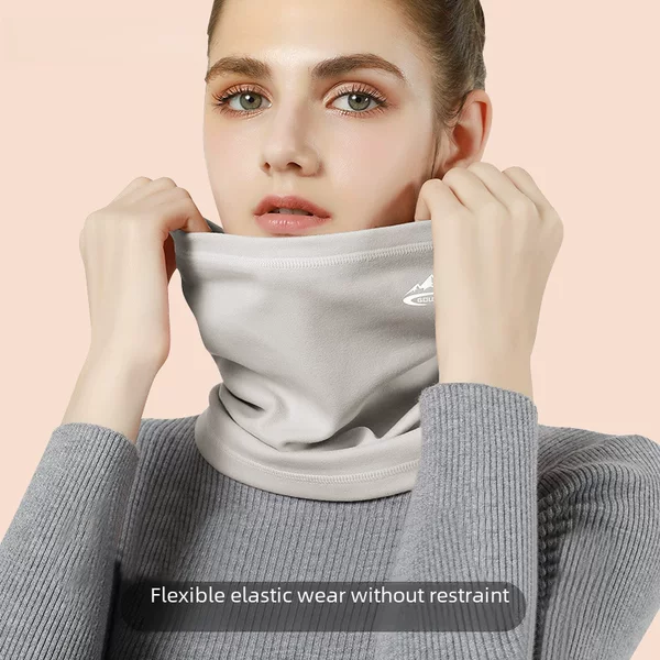 Winter and winter velvet padded warm neck outdoor riding windproof mask headgear Korean style scarf women's cross-border