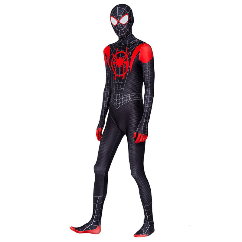 スパイダーマン タイツ ジャンプスーツ マイルズ服 大人 子供 ハロウィン スパイダーマン コスチューム|undefined