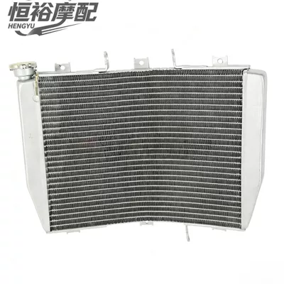 Suitable for Kawasaki ZX-6R 636 ZX600 1998-2026 ZZR600 2005-2008 radiator assembly (Water tank) - zx-6r-1998-2002-applicable-aluminum-silver