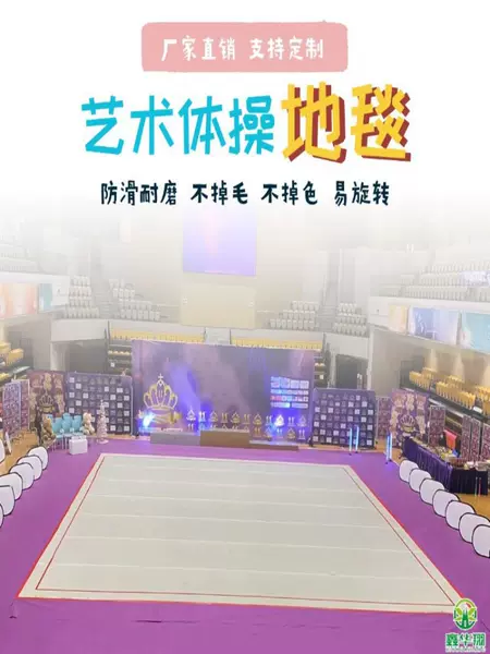 Artistic Gymnastics Carpet, Free Style Gymnastics Mat, Cheerleading, Aerobics, Martial Arts Routine, Dance Technique Mat, Stage Carpet