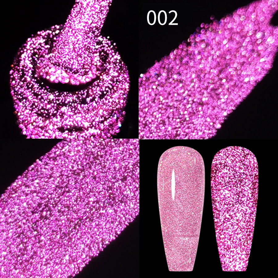 Gel UV con Brillo de Diamante Multicolor, Secado, Capa de sellado, Refuerzo para Salón de Uñas image 9