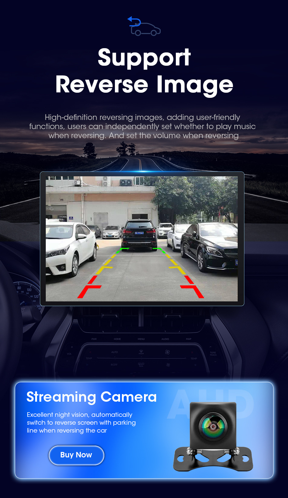 Source Factory 13inch Car Android Navigation Universal Device with 2K Large Screen Supports 360 Panoramic View and Wireless Carplay