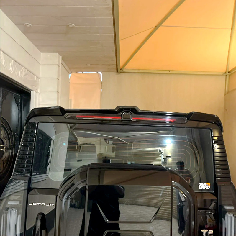 Suitable for 2023-2025 Jietu Traveler Shanhai T2 Integrated Rear Wing Special No-Drill Modification Roof Wing
