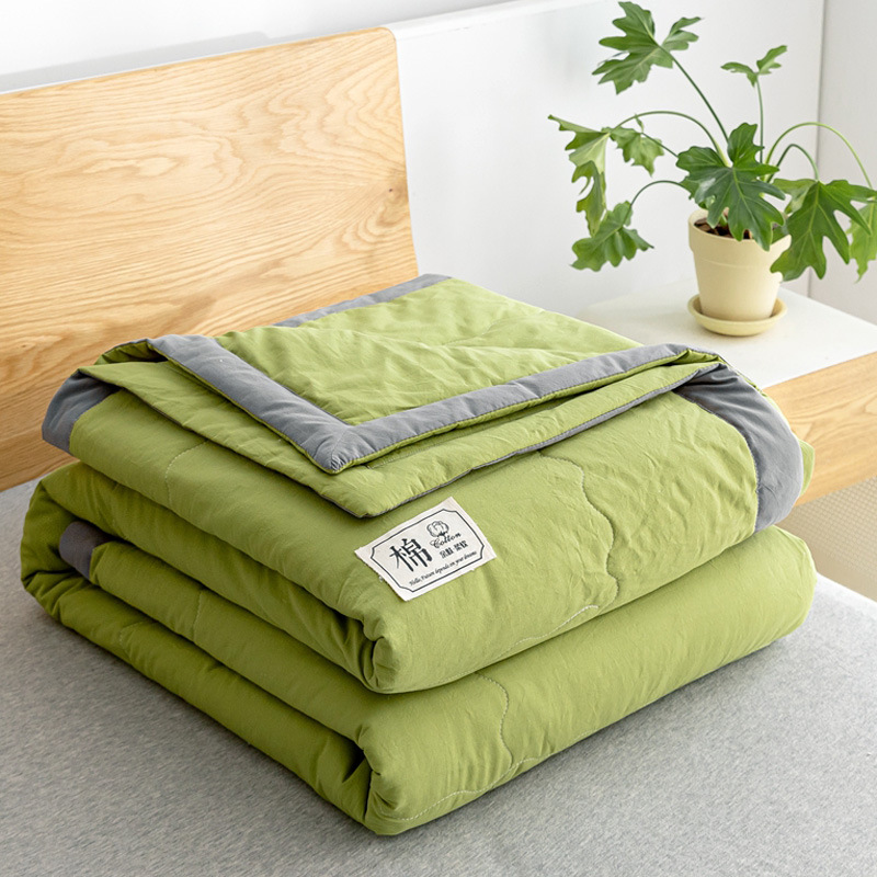 Pure cotton quilt 100 miles away pure cotton washed cotton cotton air conditioning quilt core single and double summer thin quilt summer quilt