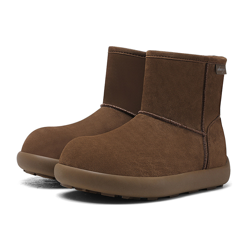 Women's Fleece-lined Ankle Boots With Lamb Wool For Winter_voghion.com