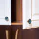 Simple Personality All-match Brass Single Hole Round Shell Handle Cabinet Door Nordic Creative Light Luxury Drawer Handle