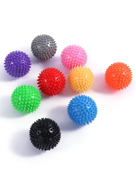 PVC hedgehog ball plantar acupoint massage ball yoga fitness muscle relaxation fascia ball children's uniform feeling training ball