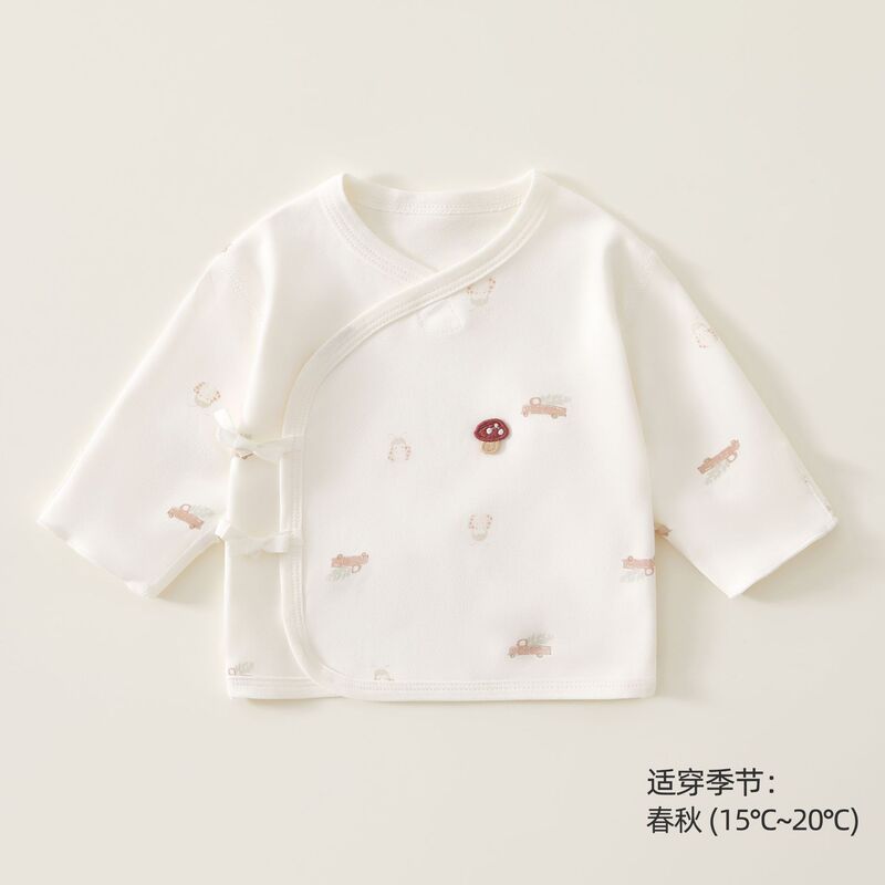 新生児服ハーフバックタイプA綿春秋新生児秋トップス52サイズ出産室僧服|undefined