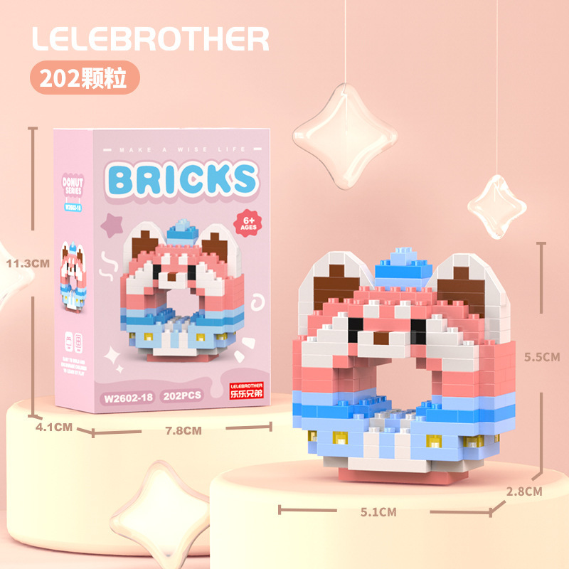 Compatible con Lego animal de dibujos animados muñecas osos de fresa Lina bloques de construcción para niños ensamblaje juguetes al por mayor