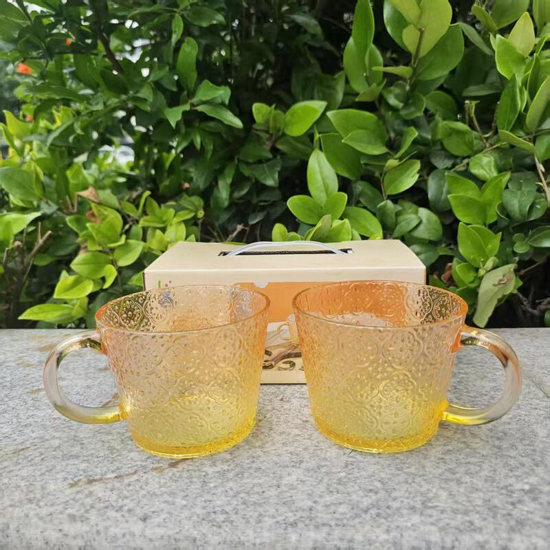 Qianli Glass Gold-Plated Series Two-Piece Glass Bowl Tableware Set for Home Use Breakfast Cup Salad Bowl Promotion Qianli Glass Gold-Plated Series Two-Piece Glass Bowl Tableware Set for Home Use Breakfast Cup Salad Bowl Promotion