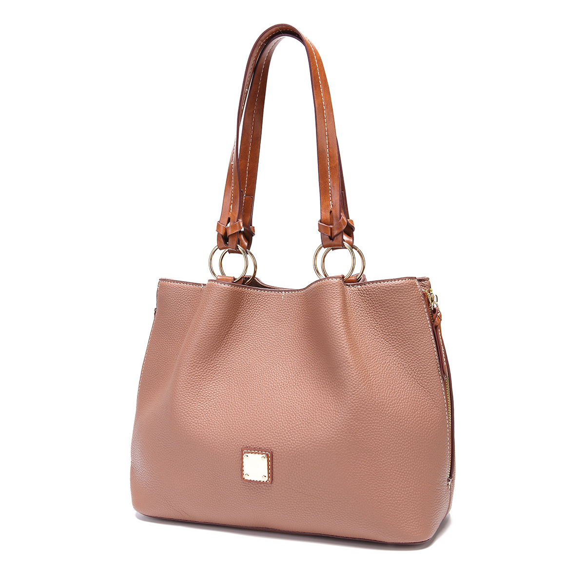 Retro Pebble Lychee Particle Texture Single Shoulder Mother-in-law Women's Bag Large Capacity_voghion.com