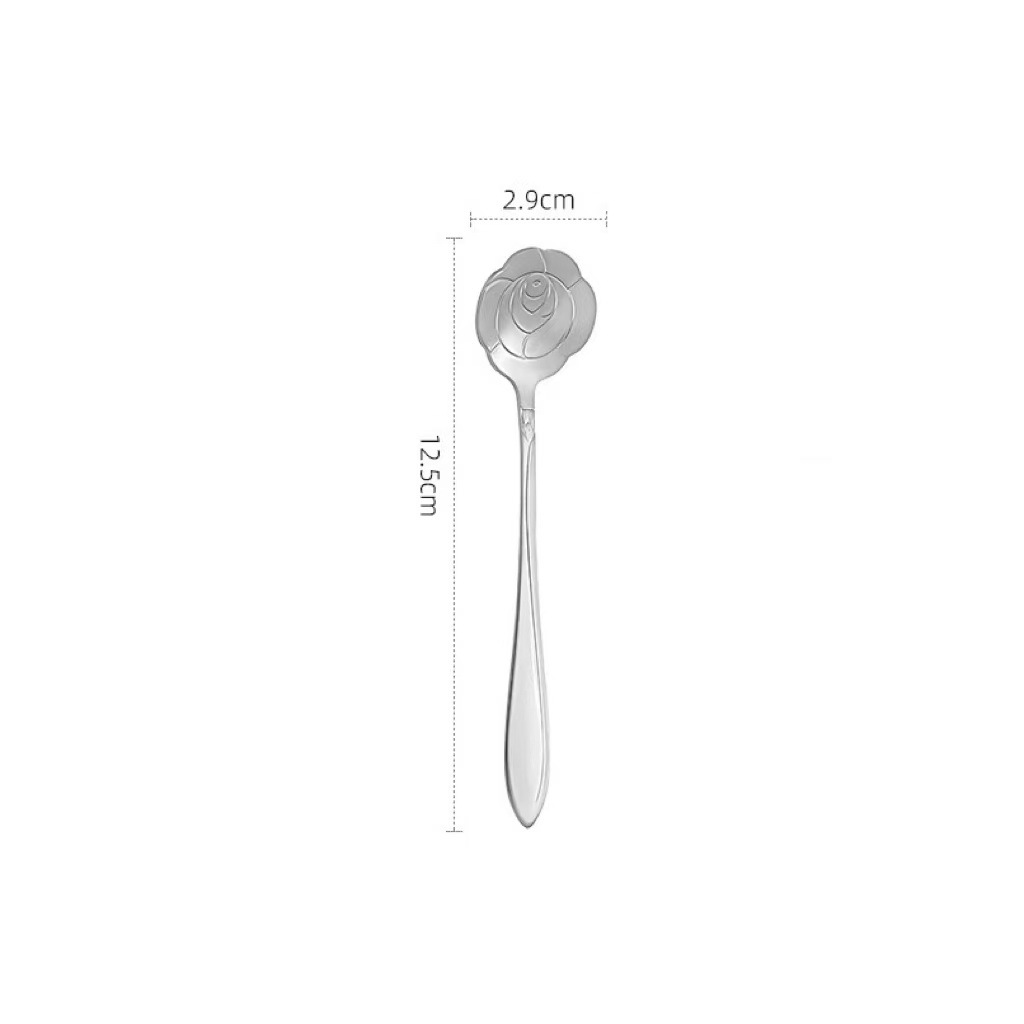 12cm 실버 로즈 스푼 [런닝 볼륨 모델]