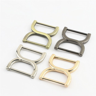 Luggage hardware accessories bag with square adjustment buckle zipper buckle one inch inner diameter 2.5cm