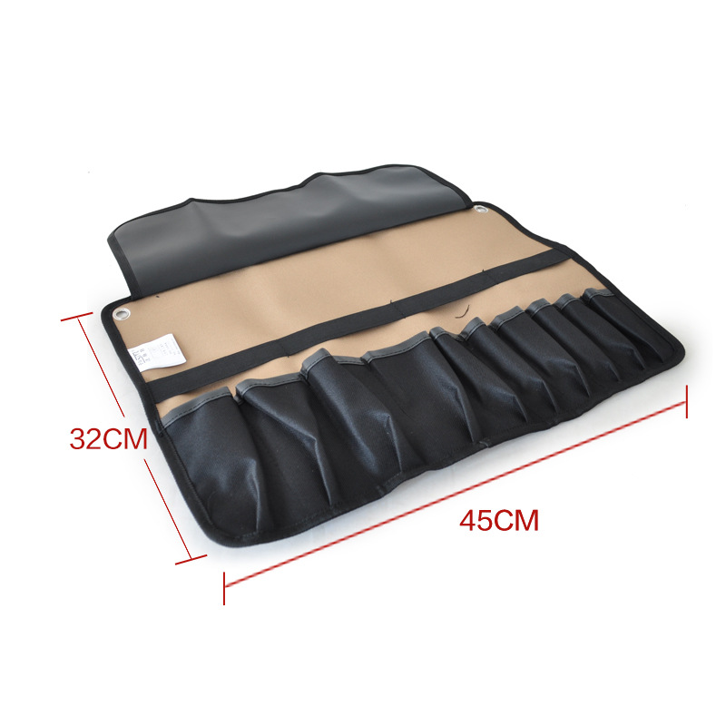 Más rápido Oxford rollo de tela bolsa simple kit de herramientas pequeña bolsa de trabajo bolsa de bolsillo bolsa de embrague PT-N055