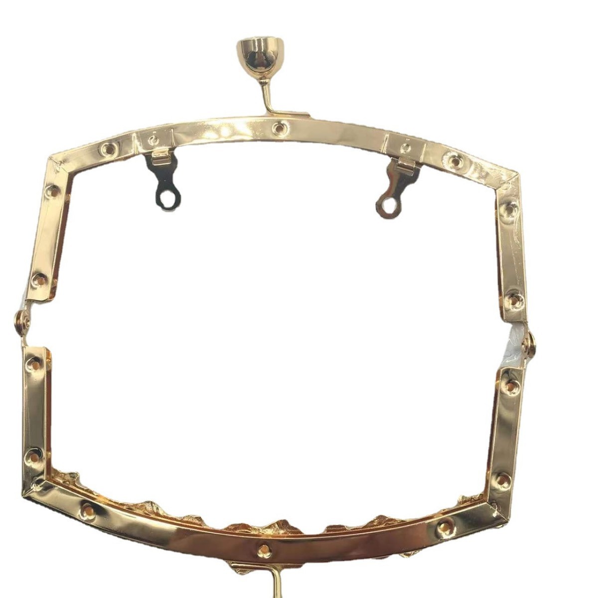 Sin agujeros de tornillo en stock 17CM flores de oro boca boca cabeza de taza de vino oro claro boca de oro al por mayor botón de bolsa