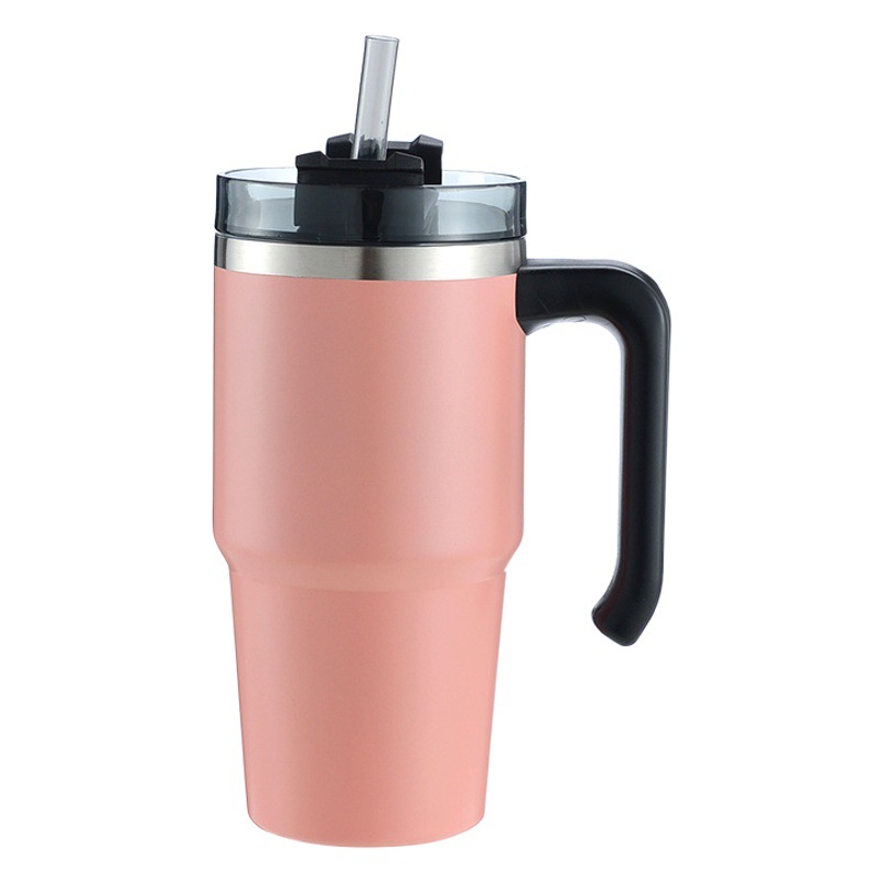 Amazon nuevo 304 taza de vacío Acero inoxidable conveniente coche helado taza de gran capacidad mango café taza de coche