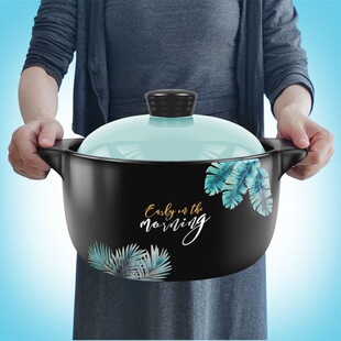 Casserole Soup Gas Soup Pot Open Flame Household Stew Pot Stone Pot Ceramic Pot High Temperature Resistant Clay Pot