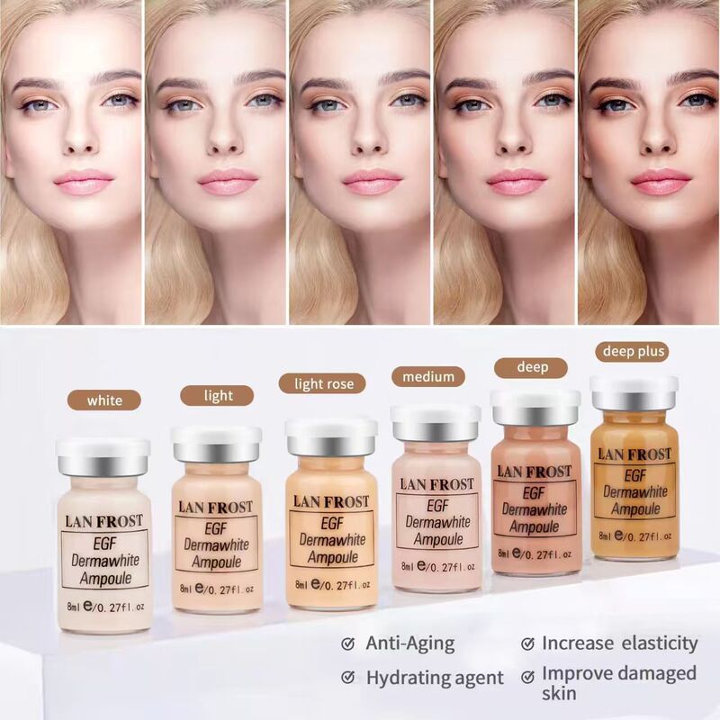 Cross-Border Korean-Style Semi-Permanent Foundation Essence Liquid Bb Glow Kit, Freely Combinable for Different Skin Tones