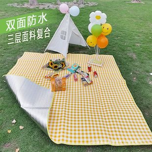 Thickened Color Film Outdoor Camping Damp-proof Mat Picnic Mat Lawn Dormitory Damp-proof Mat Tent Mat Outdoor Picnic Mat