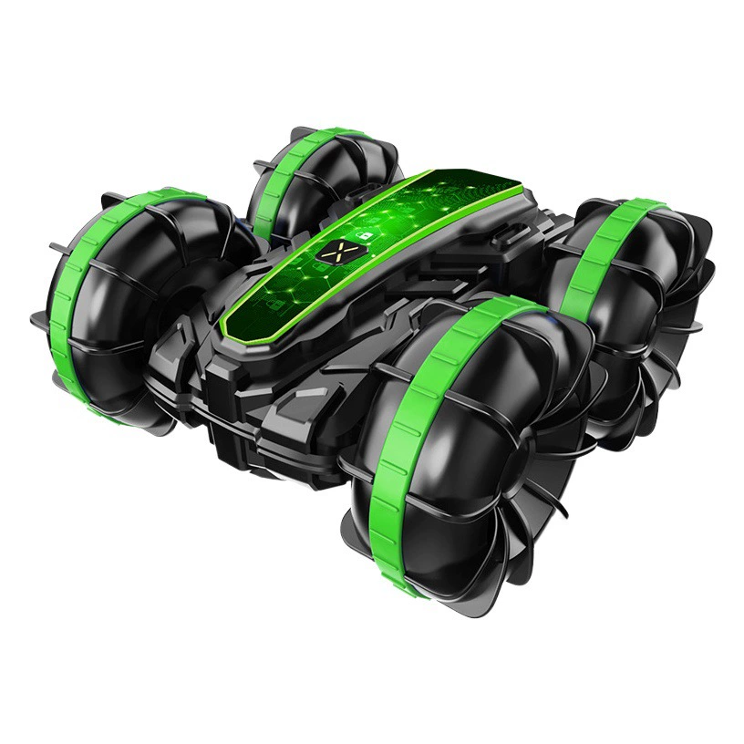 Новая трансграничная двухсторонняя радиоуправляемая модель автомобиля-амфибии для водных и сухопутных трюков с функцией переворачивания и вращения, игрушка для пляжа