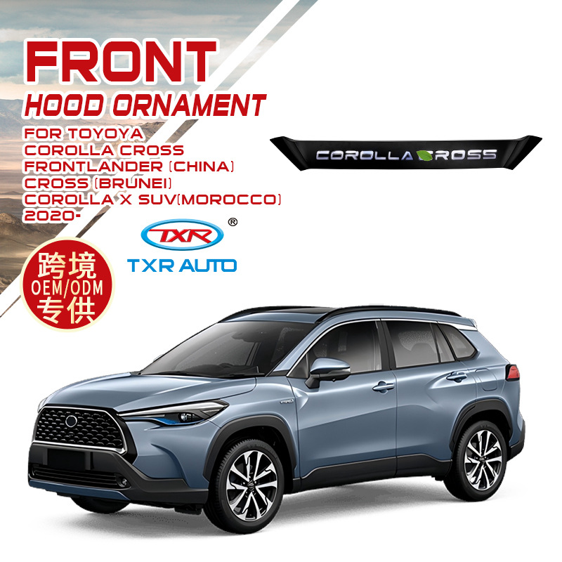 Tenxinrui adecuado para Toyota ruifang Corolla Cruz Modificación del coche con la luz cubierta TRIM tira accesorios exteriores