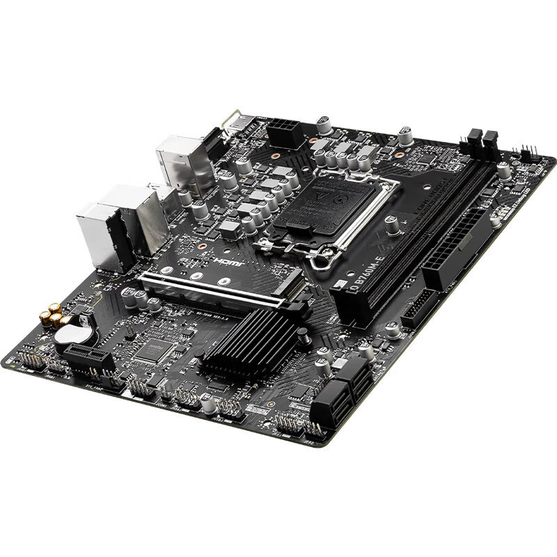 Материнская плата MSI PRO B760M-E DDR5 для игровых и офисных ПК, поддерживает CPU 13400F и другие