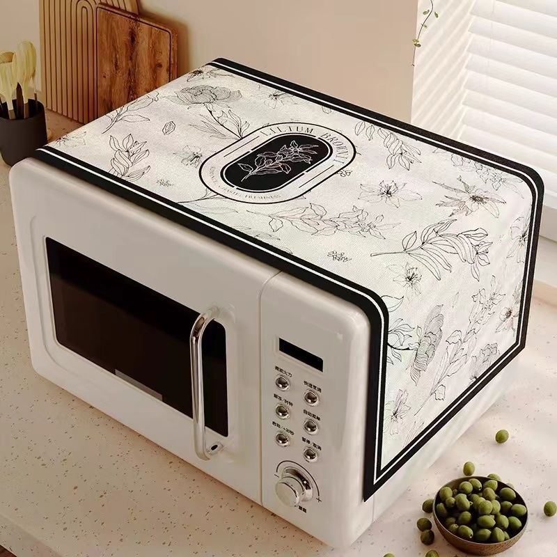 Cocina especial horno cubierta tela de microondas resistente al desgaste a prueba de polvo almohadilla decorativa refrigerador ligera de lujo toalla de cubierta impermeable a prueba de aceite de alta calidad image 6